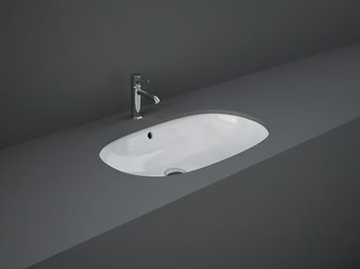 RAK-VARIANT - Undermount oval ceramic washbasin by RAK Ceramics - view 2